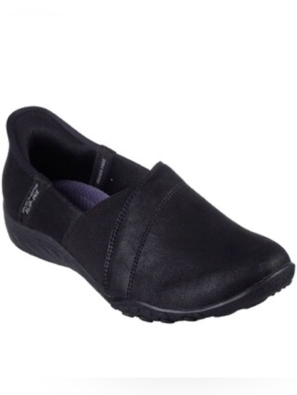 Skechers Women's Blacks Breathe-Easy Step ins Walking Casual Shoes Sz 7